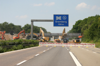 A4 Autobahnbrücke Köln Frankfurter Straße B8 Autobahnkreuz Gremberg Autobahndreieck Heumar 52
