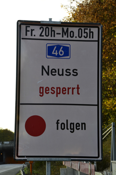 Autobahntunnel A46 Dsseldorf Universittstunnel  Tunnel Wersten 313