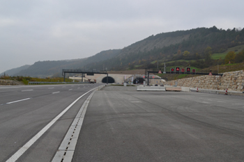 Bundesautobahn A4 Jagdbergtunnel Jena Nordrhre Verkehrsumlegung Ostportal 34