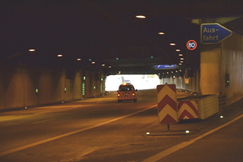 Autobahntunnel A46 Dsseldorf Universittstunnel  Tunnel Wersten 327