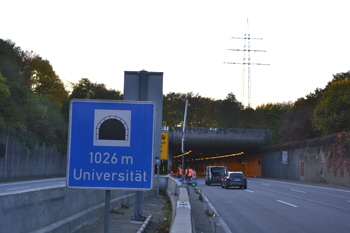 Autobahntunnel A46 Dsseldorf Universittstunnel  Tunnel Wersten 388