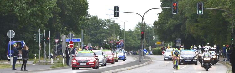 Tour de France Deutschland Autobahnsperrung A 57 Anschlustelle Kaarst Bttgen Neuss 90